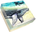 Kubla Crafts Cloisonne 1773M Maui Whale Capiz Box