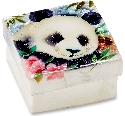 Kubla Crafts Capiz 1775B Panda Capiz Box