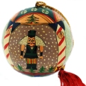 Kubla Crafts Cloisonne 1887 Nutcracker Ball Ornament Set of 6