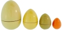 Kubla Crafts Capiz 1911 Wooden Nested Egg
