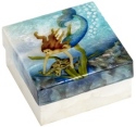 Kubla Crafts Capiz 1202 Mermaid Large Capiz Box