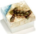 Kubla Crafts Capiz 1539 Baby Sea Turtle Capiz Box