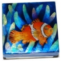 Kubla Crafts Capiz 1567 Capiz Box Clown Fish