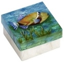 Kubla Crafts Capiz 1723B Humu Humu Fish Capiz Box