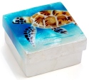 Kubla Crafts Capiz 1724 Sea Turtle Capiz Box
