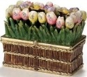 Kubla Crafts Bejeweled Enamel 3388 Long Tulip Flower Box