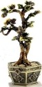Kubla Crafts Bejeweled Enamel 3393 Bonsai Golden Tree Box