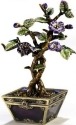 Kubla Crafts Bejeweled Enamel 3395 Bonsai Purple Tree Box