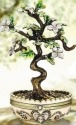 Kubla Crafts Bejeweled Enamel 3442 Dogwood Bonsai Tree Box