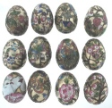 Kubla Crafts Cloisonne 4324 Cloisonne Egg Set of 12