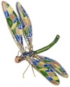 Kubla Crafts Cloisonne 4741GR Bejeweled Dragonfly Ornament