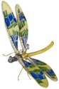Kubla Crafts Cloisonne 4741YL Bejeweled Dragonfly Ornament