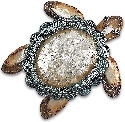 Kubla Crafts Capiz 2107 Capiz Sea Turtle Wall Decor