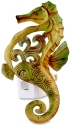 Kubla Crafts Capiz 2115B Seahorse Capiz Night Light