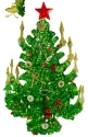 Kubla Crafts Bejeweled Enamel 2122 Glass Mosaic Christmas Tree Votive