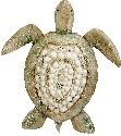 Kubla Crafts Capiz 2150 Sea Turtle Shells Wall Decor