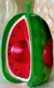 Kubla Crafts Capiz 2160J Watermelon Wood Napkin Rings Set of 4