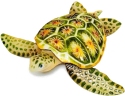 Kubla Crafts Capiz 2177 Sea Turtle Metal and Capiz Wall Decor Set of 2