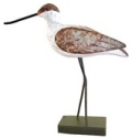 Kubla Crafts Capiz 2184 Shore Bird Wood and Metal Figure