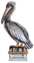 Kubla Crafts Capiz 2185 Pelican Wood and Metal Figure