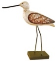 Kubla Crafts Capiz KUB 2190 Shore Bird Wood and Metal Figure