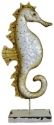 Kubla Crafts Capiz 2192 Seahorse Metal on Wood Figure