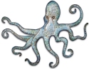 Kubla Crafts Capiz 2196 Octopus Zinc and Metal Wall Decor