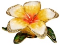 Kubla Crafts Bejeweled Enamel 3146- Plumeria Box