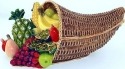 Kubla Crafts Bejeweled Enamel 3458 Cornucopia Fruit Box