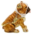 Kubla Crafts Bejeweled Enamel 2804 Bulldog Box