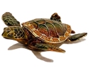Kubla Crafts Bejeweled Enamel 2817N Sea Turtle Box