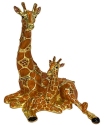 Kubla Crafts Bejeweled Enamel 2842N Large Sitting Giraffe Box