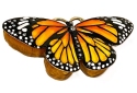 Kubla Crafts Bejeweled Enamel 2843N Large Monarch Butterfly Box