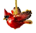 Kubla Crafts Bejeweled Enamel 2882 Cardinal Bejeweled Ornament