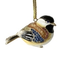 Kubla Crafts Bejeweled Enamel 2883 Chickadee Bejeweled Ornament