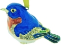 Kubla Crafts Bejeweled Enamel 2888 Blue Bird Bejeweled Ornament