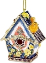 Kubla Crafts Cloisonne 2894 Bejeweled Birdhouse Enamel Ornament