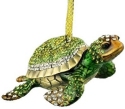 Kubla Crafts Cloisonne 2896 Bejeweled Enamel Sea Turtle Ornament