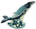 Kubla Crafts Bejeweled Enamel 2904 Humpback Whale Hinged Box