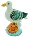 Kubla Crafts Bejeweled Enamel 2910 Seagull Hinged Box