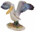 Kubla Crafts Bejeweled Enamel 2911 White Pelican Hinged Box