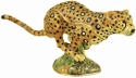 Kubla Crafts Bejeweled Enamel 2928 Cheetah Hinged Box