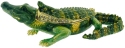 Kubla Crafts Bejeweled Enamel 2952 Alligator Hinged Box