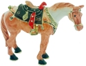 Kubla Crafts Bejeweled Enamel 2954 Horse and Saddle Hinged Box