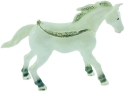 Kubla Crafts Bejeweled Enamel 2955 White Horse Hinged Box