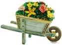 Kubla Crafts Bejeweled Enamel 2957 Wheelbarrow Box