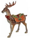 Kubla Crafts Bejeweled Enamel 2959 Reindeer Hinged Box