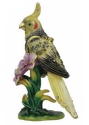 Kubla Crafts Bejeweled Enamel 2968 Yellow Cockatiel Hinged Box