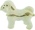 Kubla Crafts Bejeweled Enamel 2975 Bichon Frise Dog Hinged Box