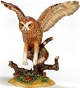 Kubla Crafts Bejeweled Enamel KUB 3 3319 Flying Barn Owl Box